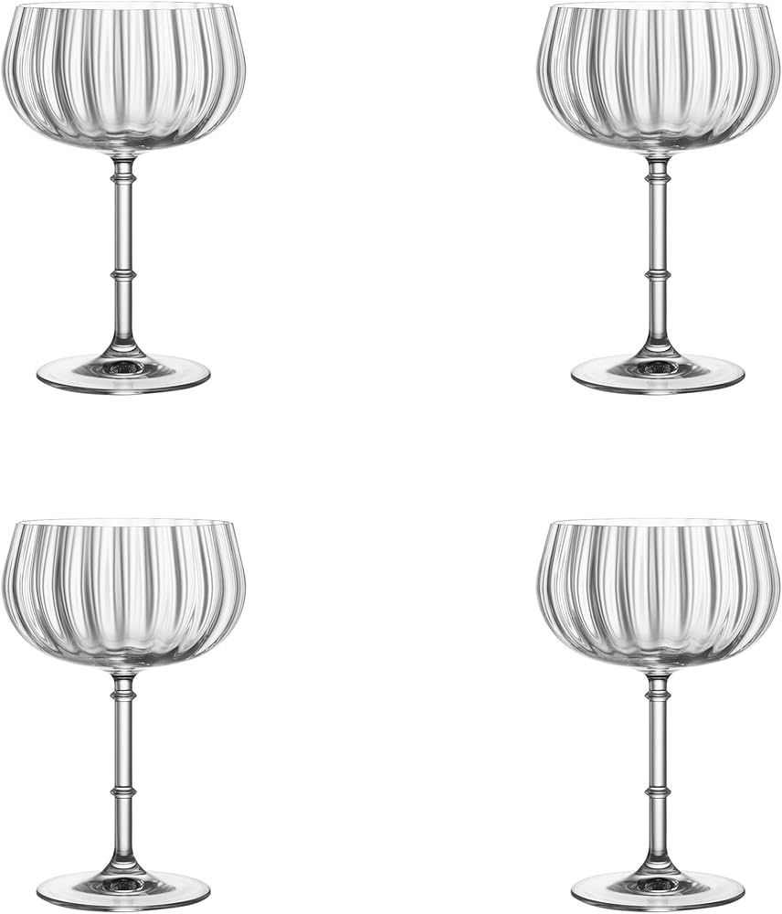 LEMONSODA Rims Orient-Coupe Cocktail Glasses -Amazing Quality Crystal Glass - Lead-free, Crystal ... | Amazon (US)