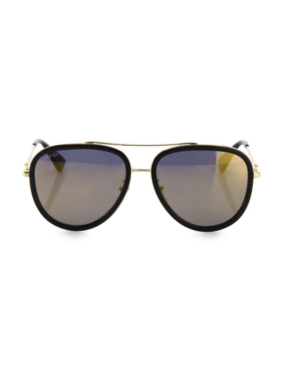 Gucci 57MM Pilot Sunglasses | Saks Fifth Avenue | Saks Fifth Avenue