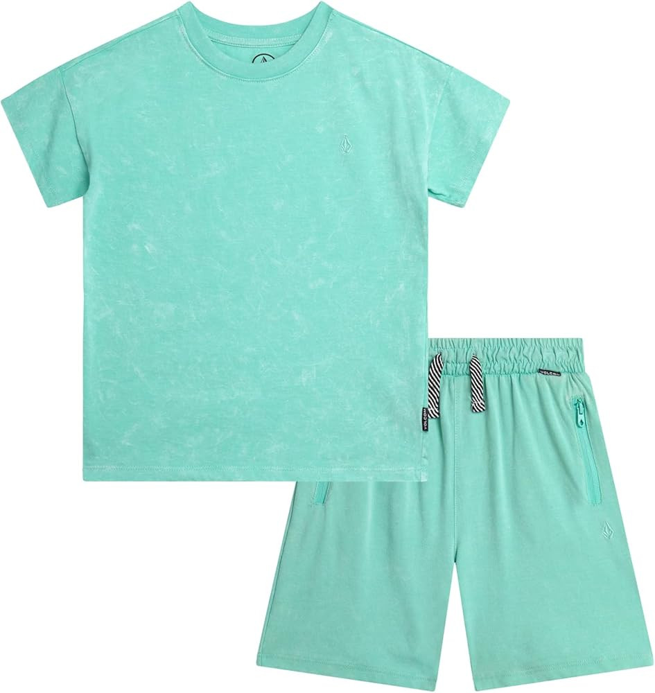 Volcom Toddler Boy Shorts Set - 2 Piece Short Sleeve Graphic Tees and Shorts for Boys - Toddler &... | Amazon (US)