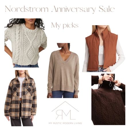 Nordstrom Anniversary sale.
Sweaters, vest, shacket

#LTKstyletip #LTKxNSale #LTKsalealert