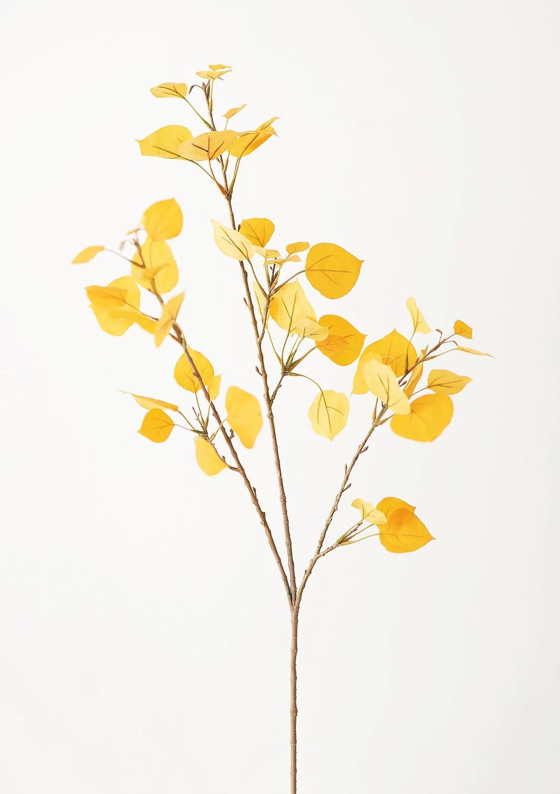 Artificial Aspen Leaf in Yellow Gold - 40 | Afloral (US)