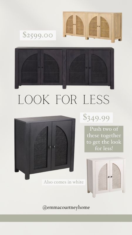 Get the look for less with 2 tjmaxx cabinets pushed together! Perfect for dining room sideboard 

#LTKsalealert #LTKstyletip #LTKSeasonal
