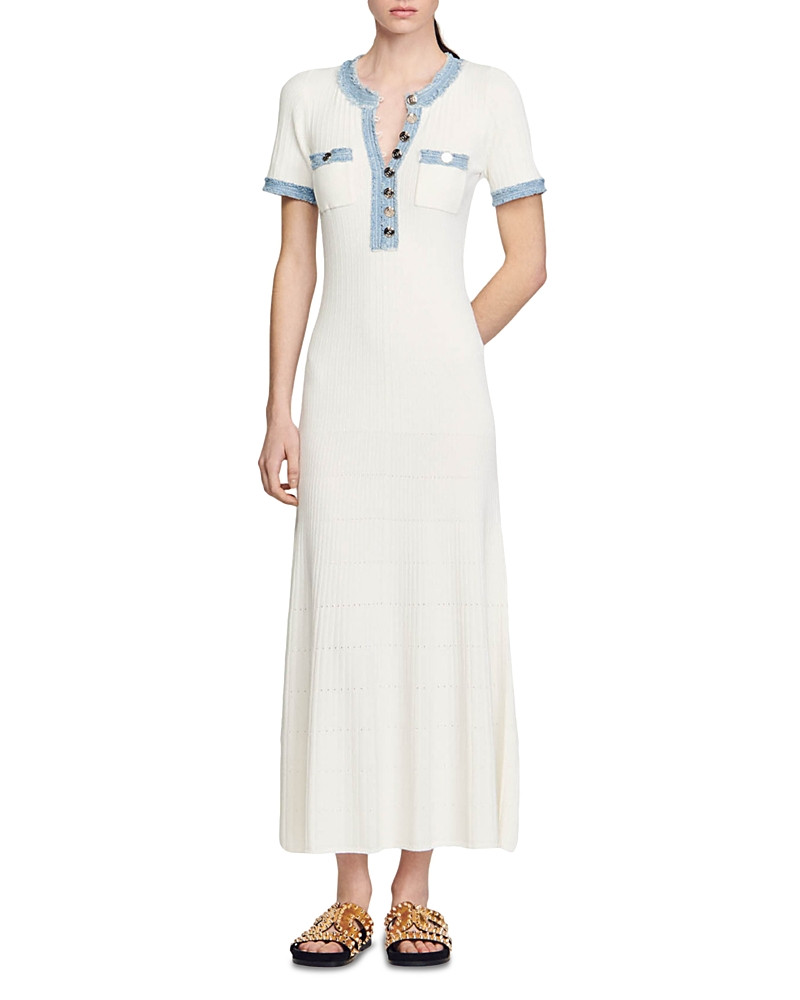 Sandro Alecia Ribbed Midi Dress | Bloomingdale's (US)