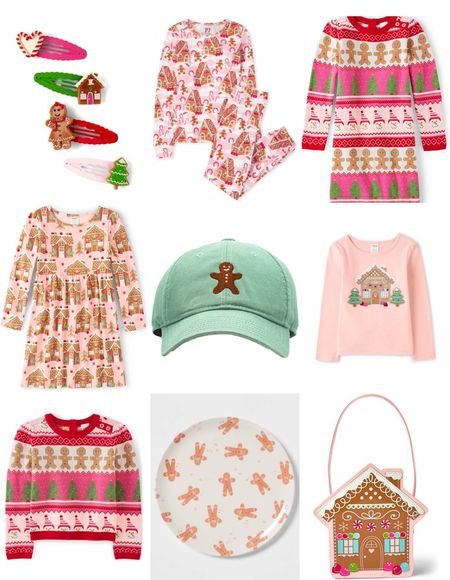 Gingerbread themed party ideas and gingerbread Christmas outfits for kids! Girls casual Christmas sweaters and dresses and accessories and toddler boys Christmas hats 

#LTKkids #LTKSeasonal #LTKHoliday