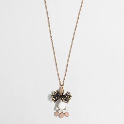 Factory tassel fringe pendant necklace | J.Crew Factory