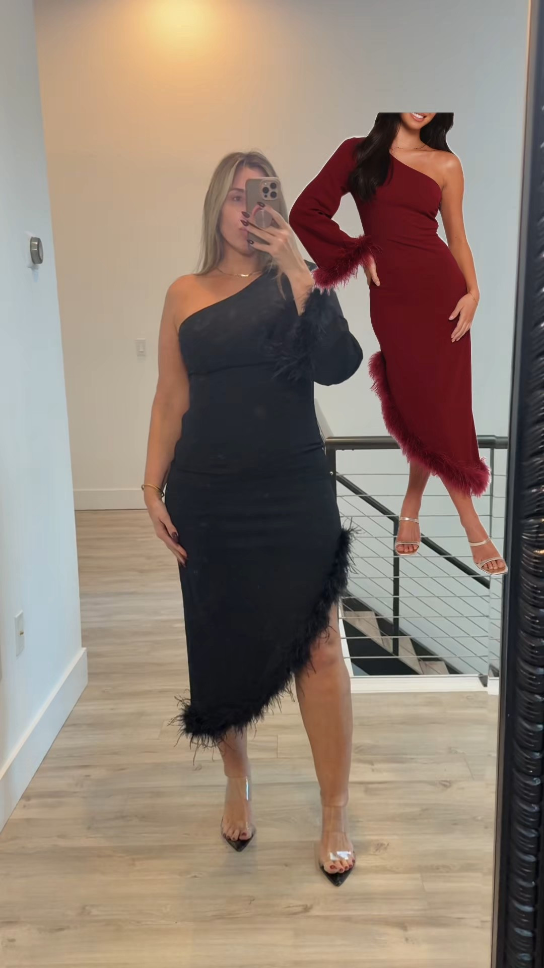 midsize special or holiday dress wearing a size large stretchy size down if inbetween

#LTKMidsize #LTKHoliday #LTKStyleTip