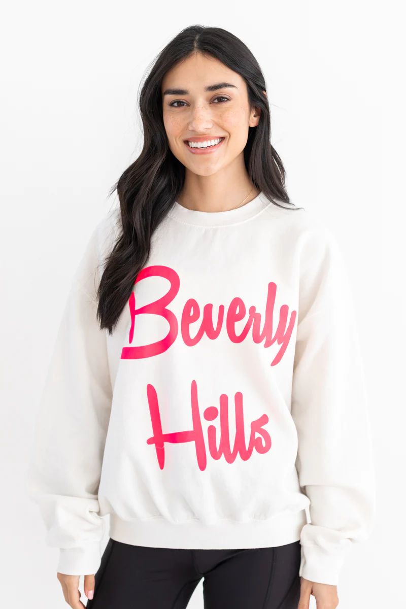 Beverly Hills Sweatshirt- Cream | Avara