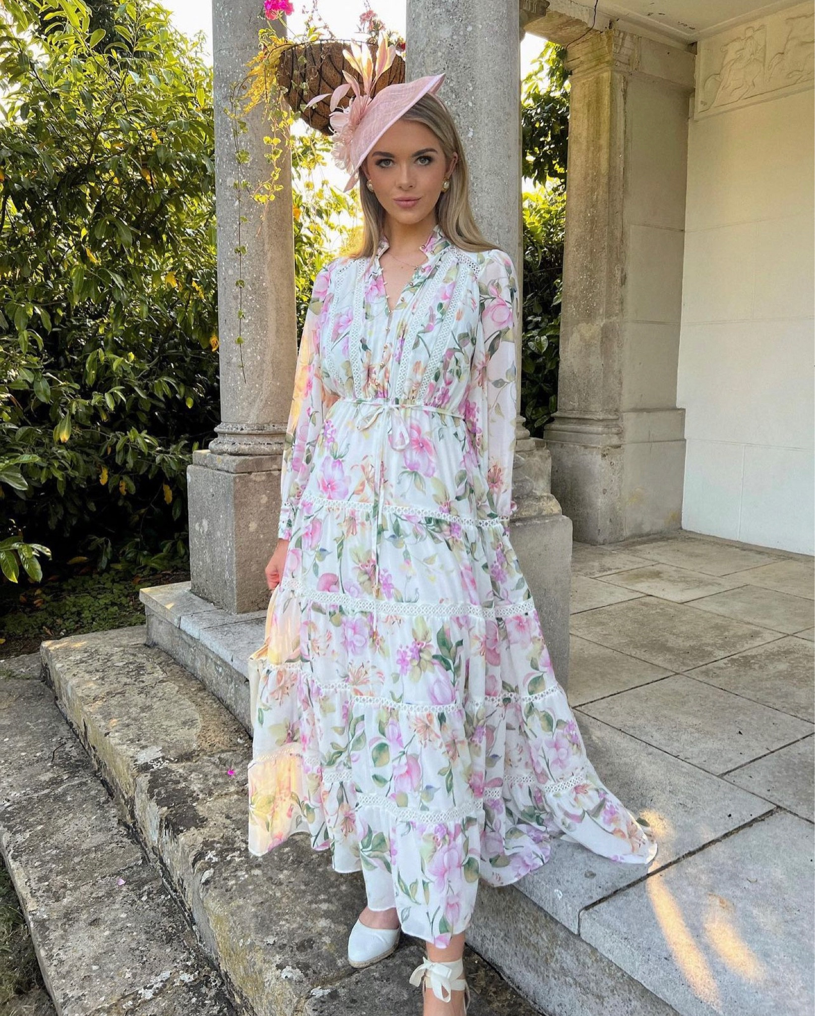 Wedding guest outfit for English countryside wedding 💕🎀 #weddingguest #weddingguestdress #racesoutfit #floraldress #summerdress 

#LTKstyletip #LTKeurope #LTKunder100