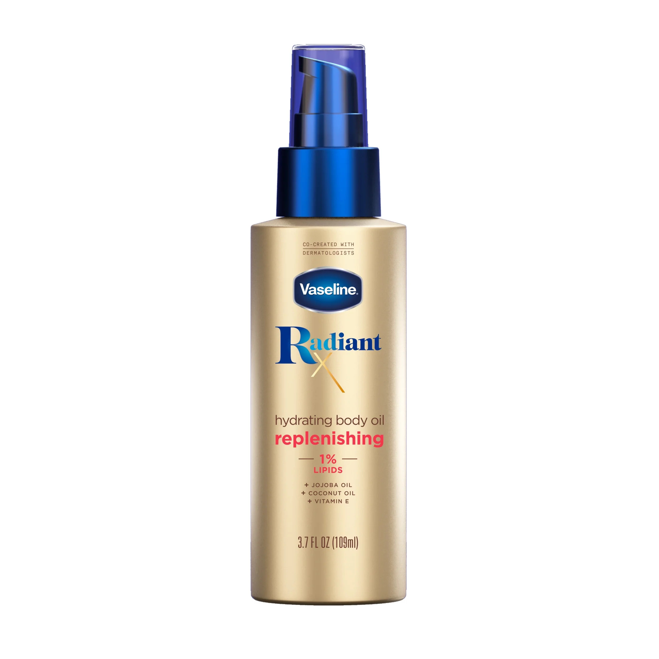 Vaseline Radiant X Replenishing Hydrating Body Oil, with 1% Lipids, Jojoba Oil, Coconut Oil, & Vi... | Walmart (US)