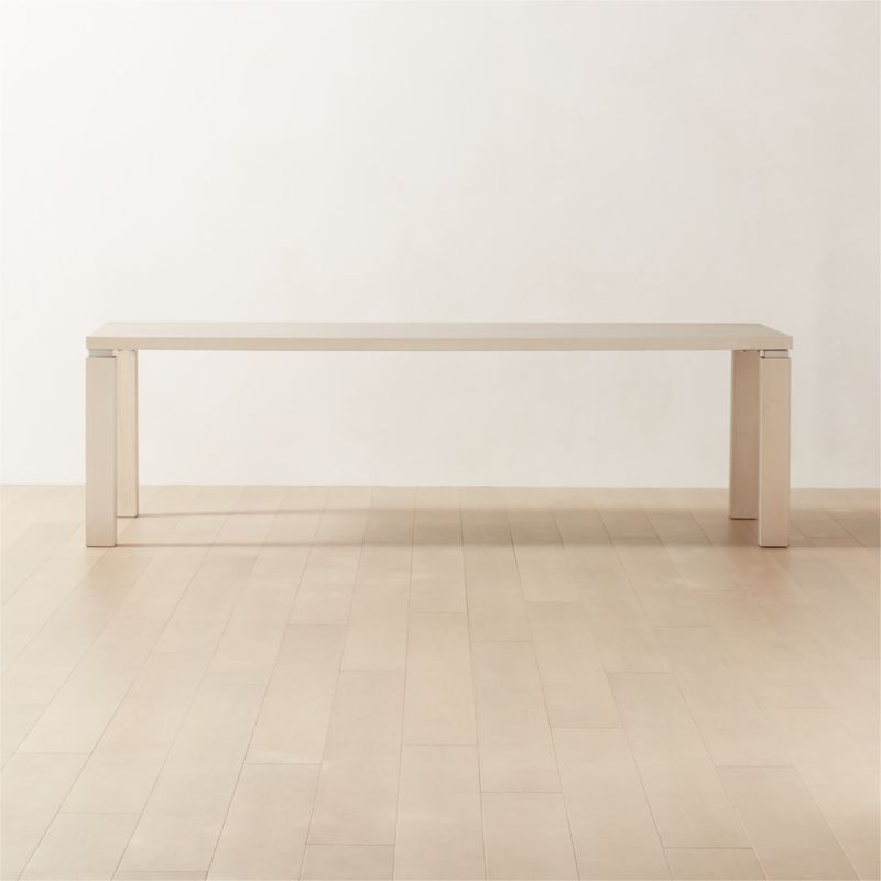 Croix Modern 100" Bleached Ash Dining Table | CB2 | CB2