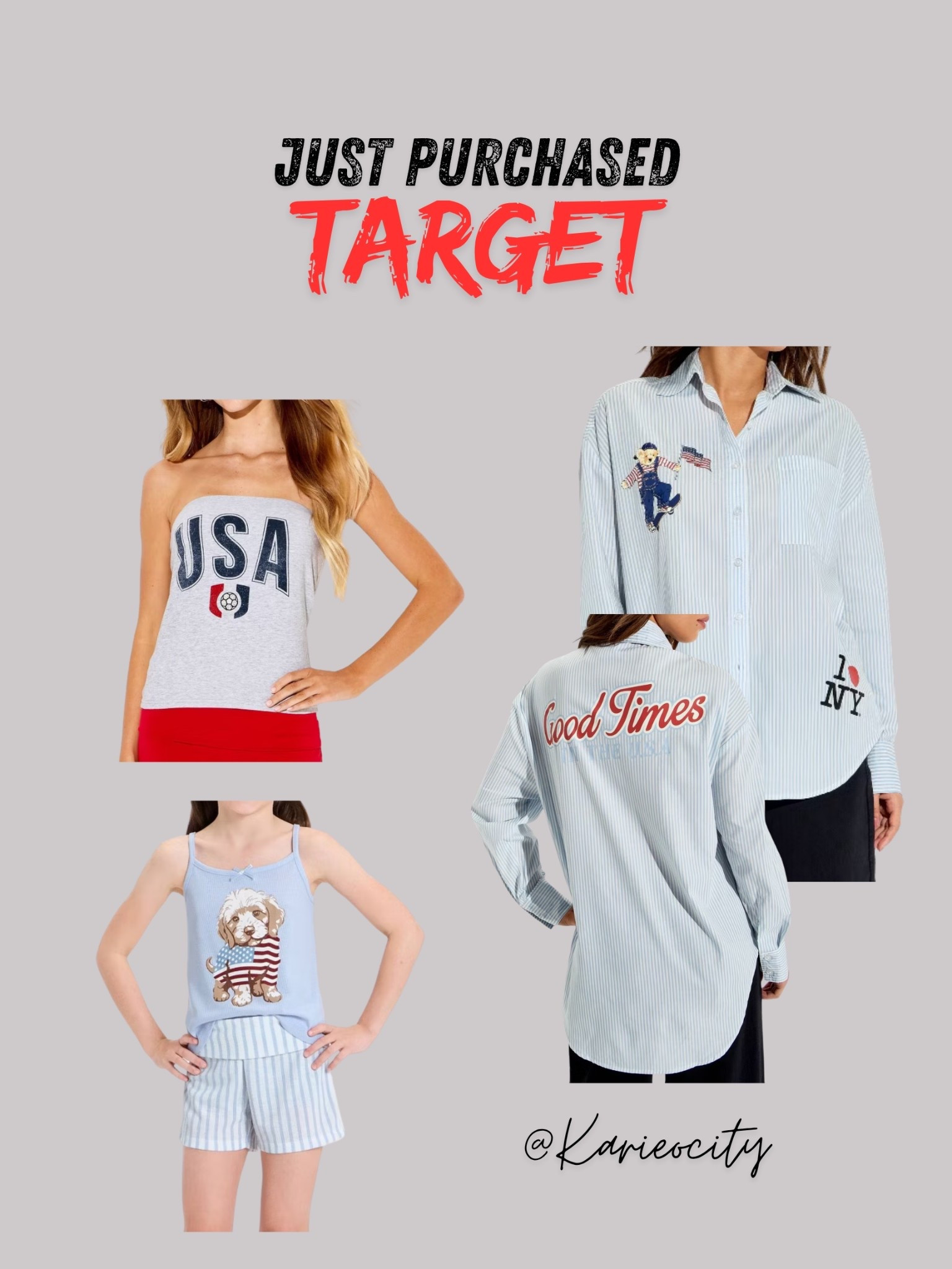 Target Just Purchased❤️🤍💙

Target// Target Fashion// U.S.A // 4th of July// 

#LTKmomlife #LTKSeasonal #LTKKids