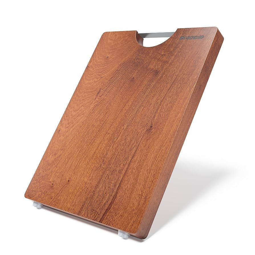 Real Solid Sapele Cutting Board One Piece No Glue Non Toxic All Whole Single Wood Butcher Block T... | Amazon (US)