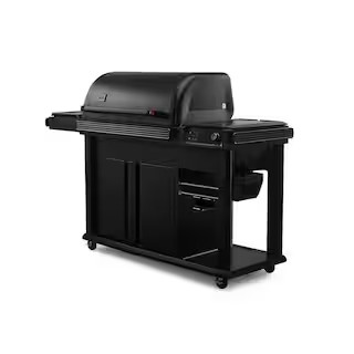 Woodridge Elite Wi-Fi Pellet Grill and Smoker in Black | The Home Depot