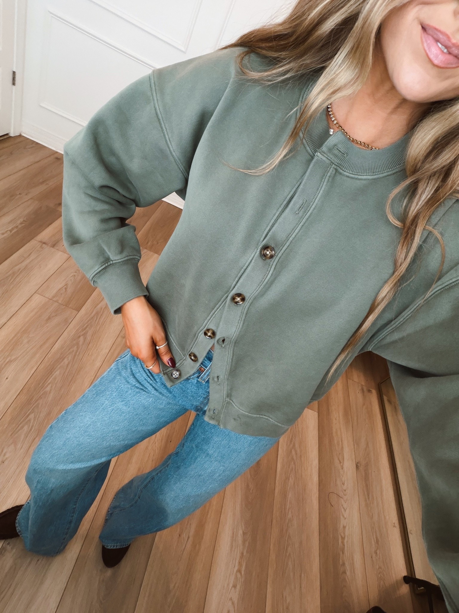 Sweatshirt cardigan on sale! Wearing a medium @abercrombie