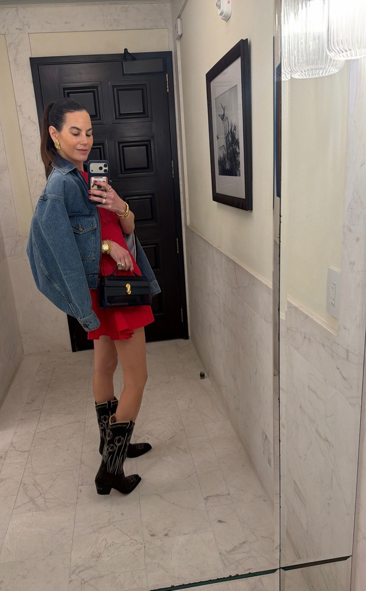 Spring date night outfit! My boots are sold out so I linked similar, and also linked looks for less. 

Women’s fashion, spring fashion, doing style, spring outfits, spring outfit inspo, spring ootd, spring outfit ideas, mom fashion, mom style, mom outfit inspo, luxury fashion, designer fashion, spring dress, mini dress, red dress, red mini dress, cowboy boots 




#LTKSeasonal #LTKootd #LTKOver40