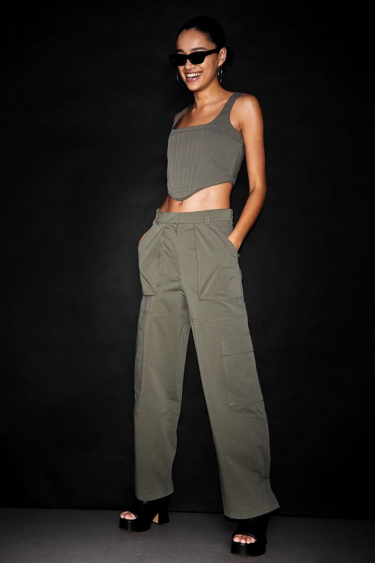 Straight cargo trousers | H&M (UK, MY, IN, SG, PH, TW, HK)