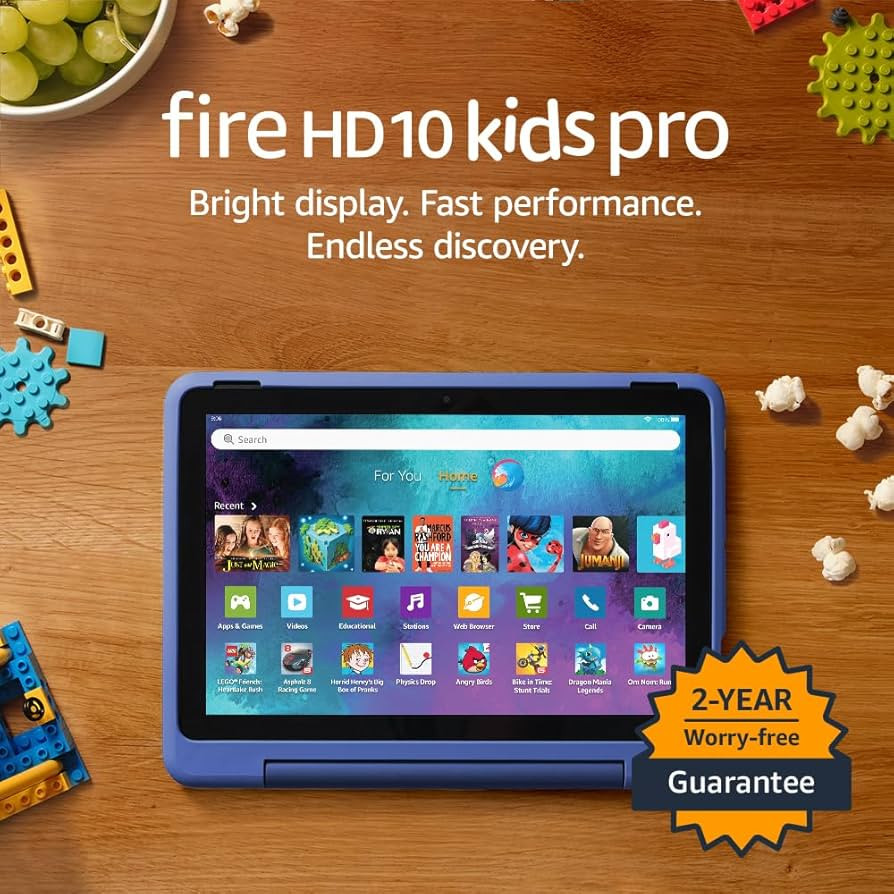 Amazon Fire HD 10 Kids Pro tablet (newest gen)| ages 6–12, 10.1" brilliant screen, long battery... | Amazon (UK)