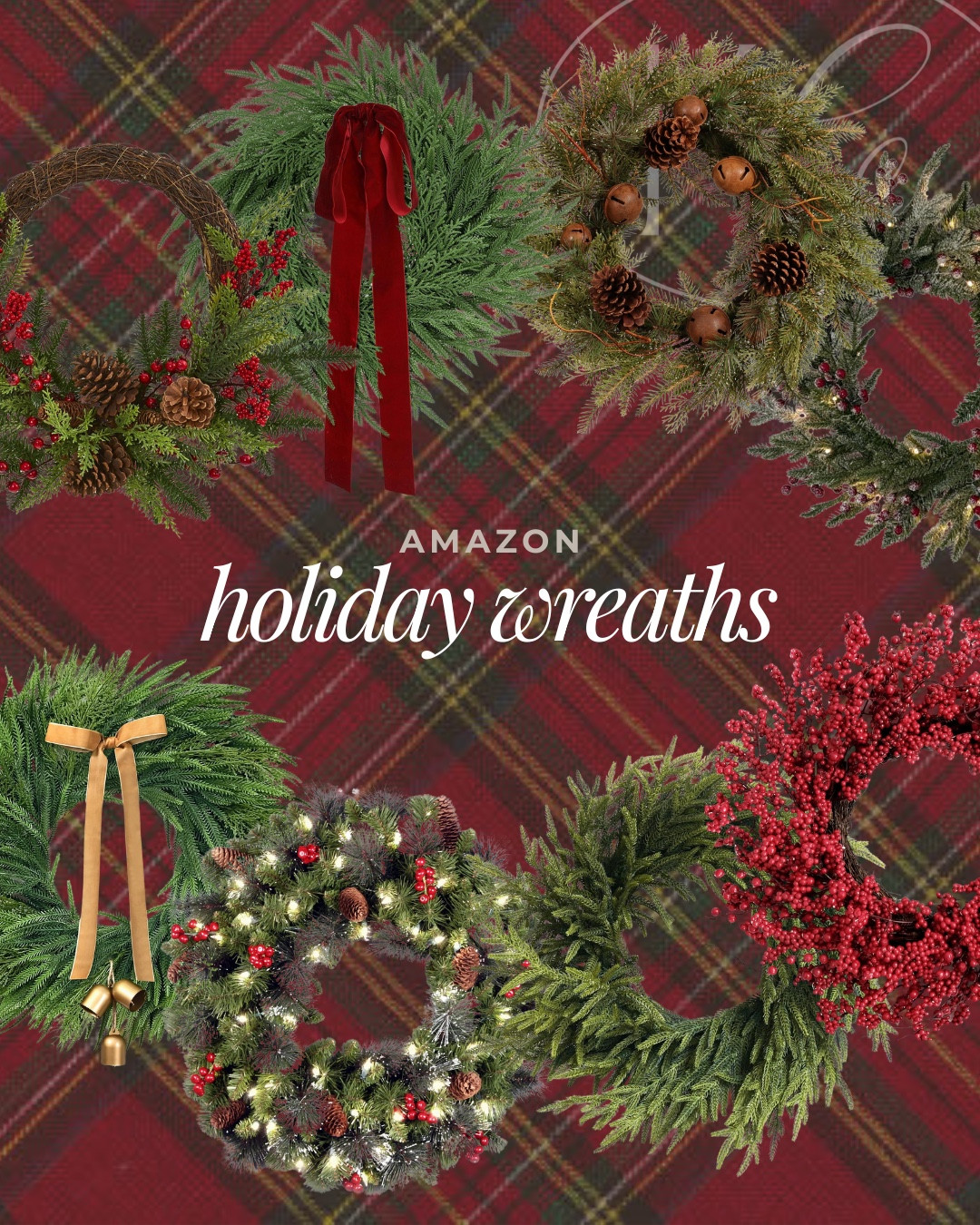 The holiday wreaths are perfect for the winter. They work great on your front door or mantle  

#LTKHome #LTKStyleTip #LTKHoliday