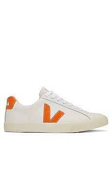Veja Esplar Sneaker in Extra White & Pumpkin from Revolve.com | Revolve Clothing (Global)