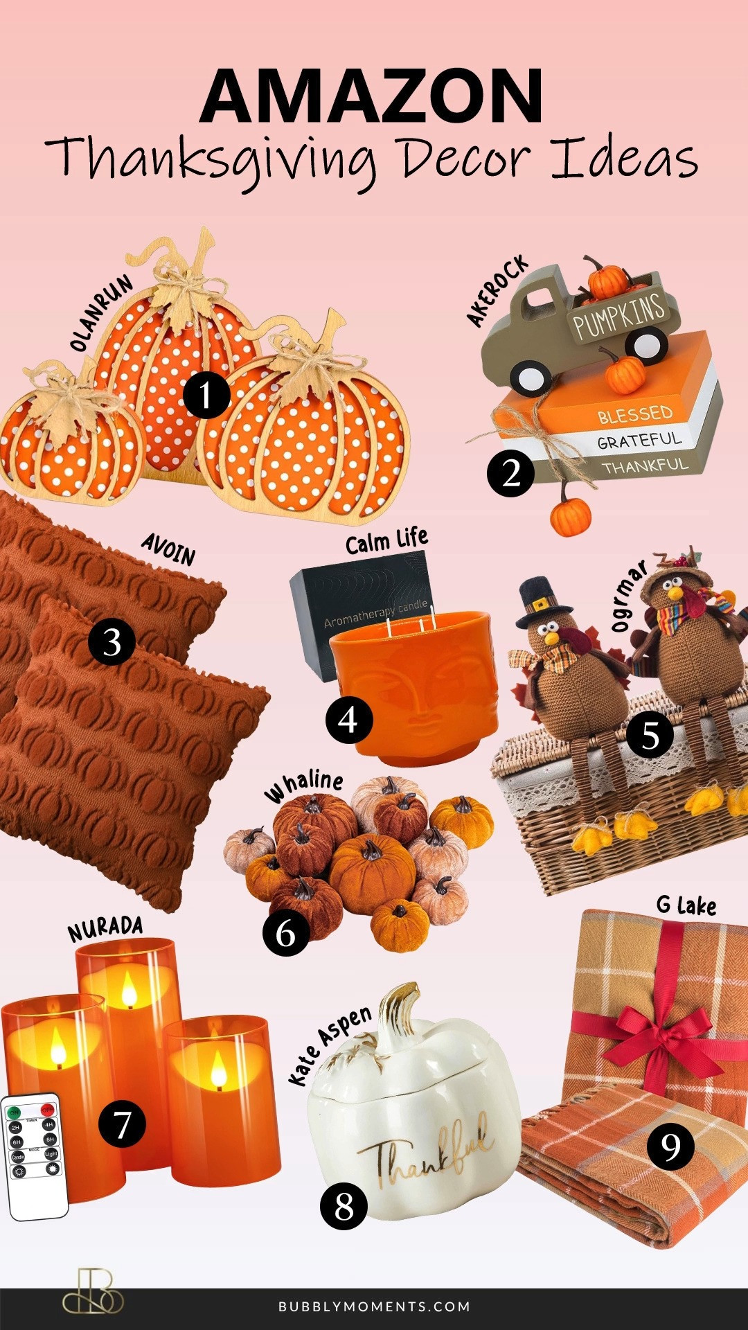Transform your home into a warm, inviting space this season with these Thanksgiving décor ideas! 🍂🧡 Whether you’re hosting a big family gathering or simply love adding seasonal touches, I rounded up cozy fall pieces that make your table, living room, entryway, and every corner feel festive and welcoming. From pumpkins and harvest-inspired accents to beautiful table settings and wreaths, these finds bring all the fall charm right into your home. 🍁✨ Tap any product to shop directly and get inspired for your Thanksgiving setup! 🦃🏡 S
#LTKHome #LTKStyleTip #LTKSeasonal #ThanksgivingDecor #FallDecor #AmazonFinds #HomeDecorInspo #FallHomeDecor #CozyHome #ThanksgivingInspo #HolidayHomeDecor #TableScape #FallTableDecor #HarvestDecor #HomeStyling #DecorIdeas #HomeDesignLovers #AmazonHome #AmazonDecor #PumpkinDecor #SeasonalDecor #InteriorInspo #FestiveHome #CozySeason #ShopTheLook #FallVibes #ThanksgivingPrep #HomeDecorGoals #ShoppingInspo 

 