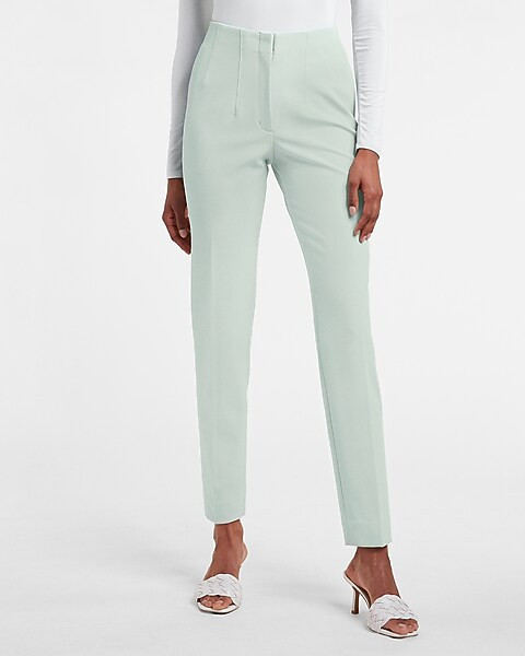 High Waisted Supersoft Twill Pull-On Ankle Pant | Express