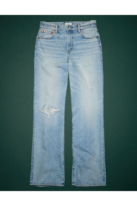 AE77 Premium Stovepipe Jean NULL Light Destroy Wash 8 Regular | American Eagle Outfitters (US & CA)
