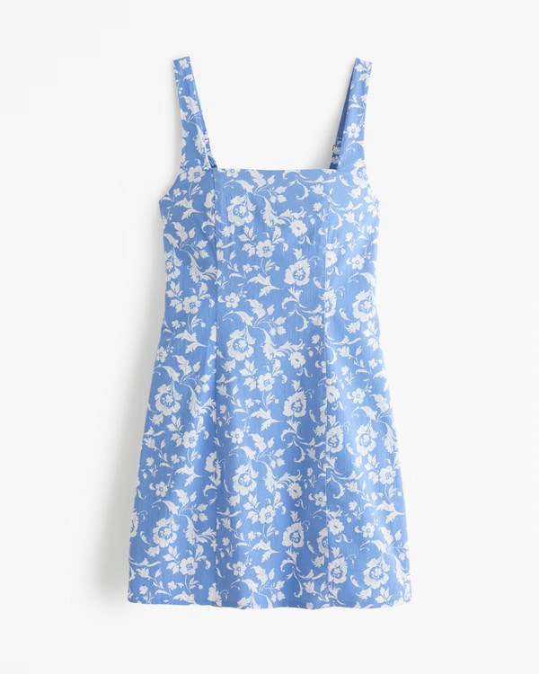 Stretch Squareneck Mini Dress | Abercrombie & Fitch (US)