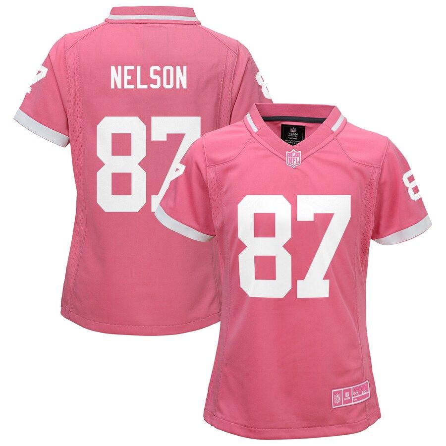 Jordy Nelson Green Bay Packers Youth Girls Bubble Gum Jersey - Pink | Fanatics