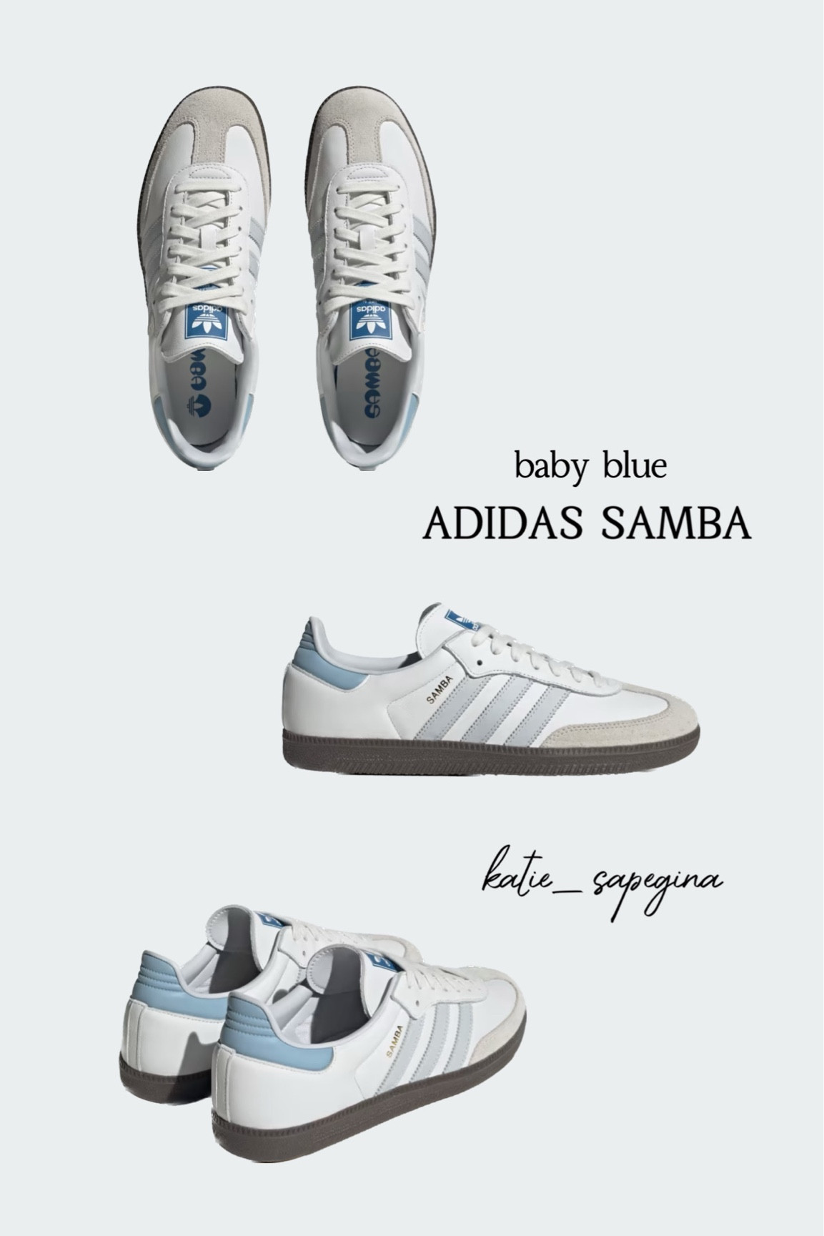 Adidas Samba in baby blue 

#LTKshoecrush #LTKeurope