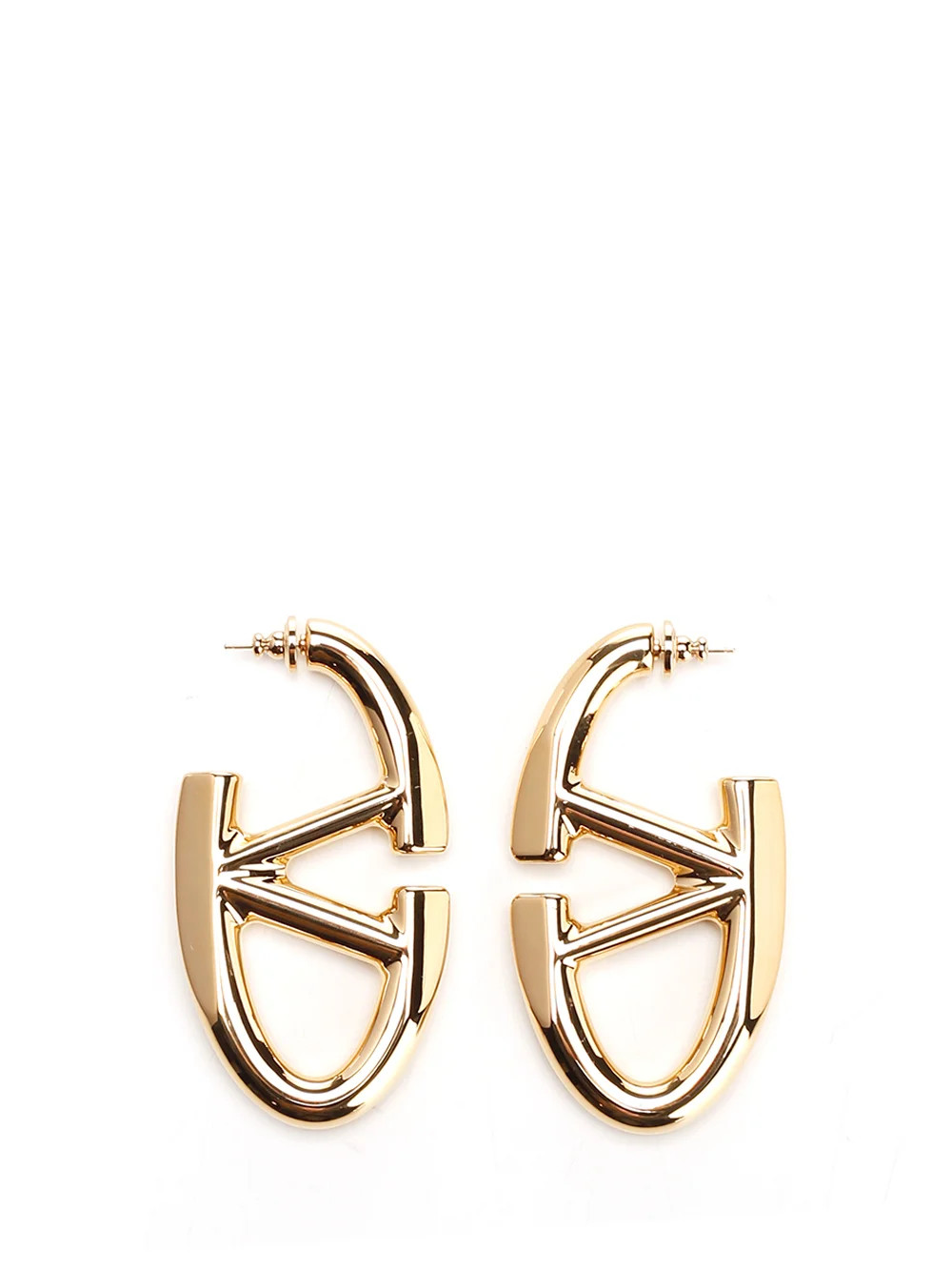 Valentino Logo Plaque Earrings | Cettire Global