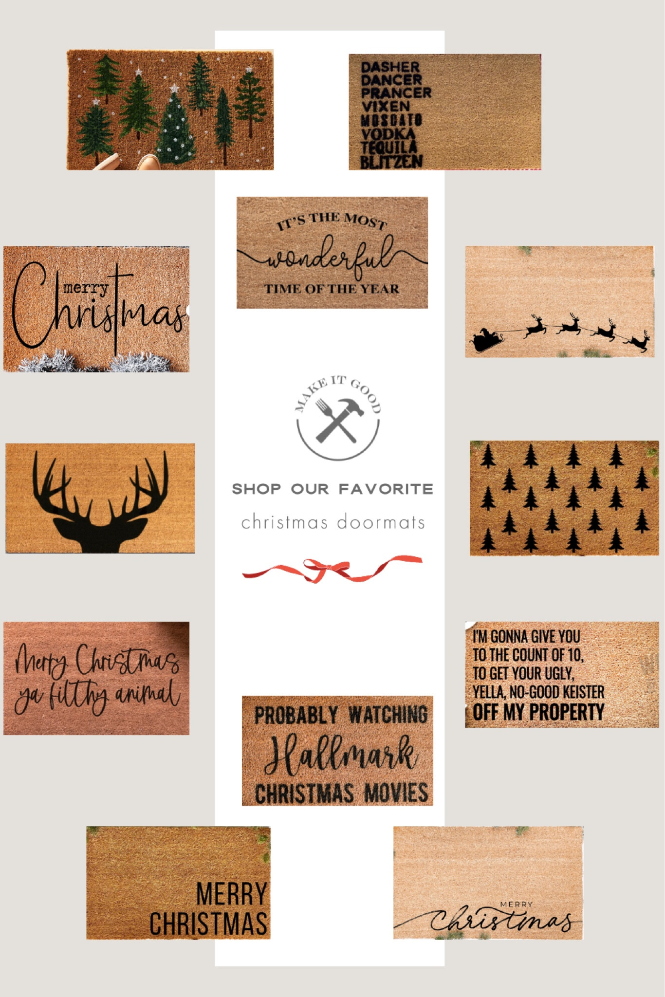 The first impression of your home for any visitors during the Christmas season is a great Christmas doormat. 

Farmhouse Christmas decor, Christmas doormat, holiday doormat  

#LTKfindsunder50 #LTKhome #LTKHoliday