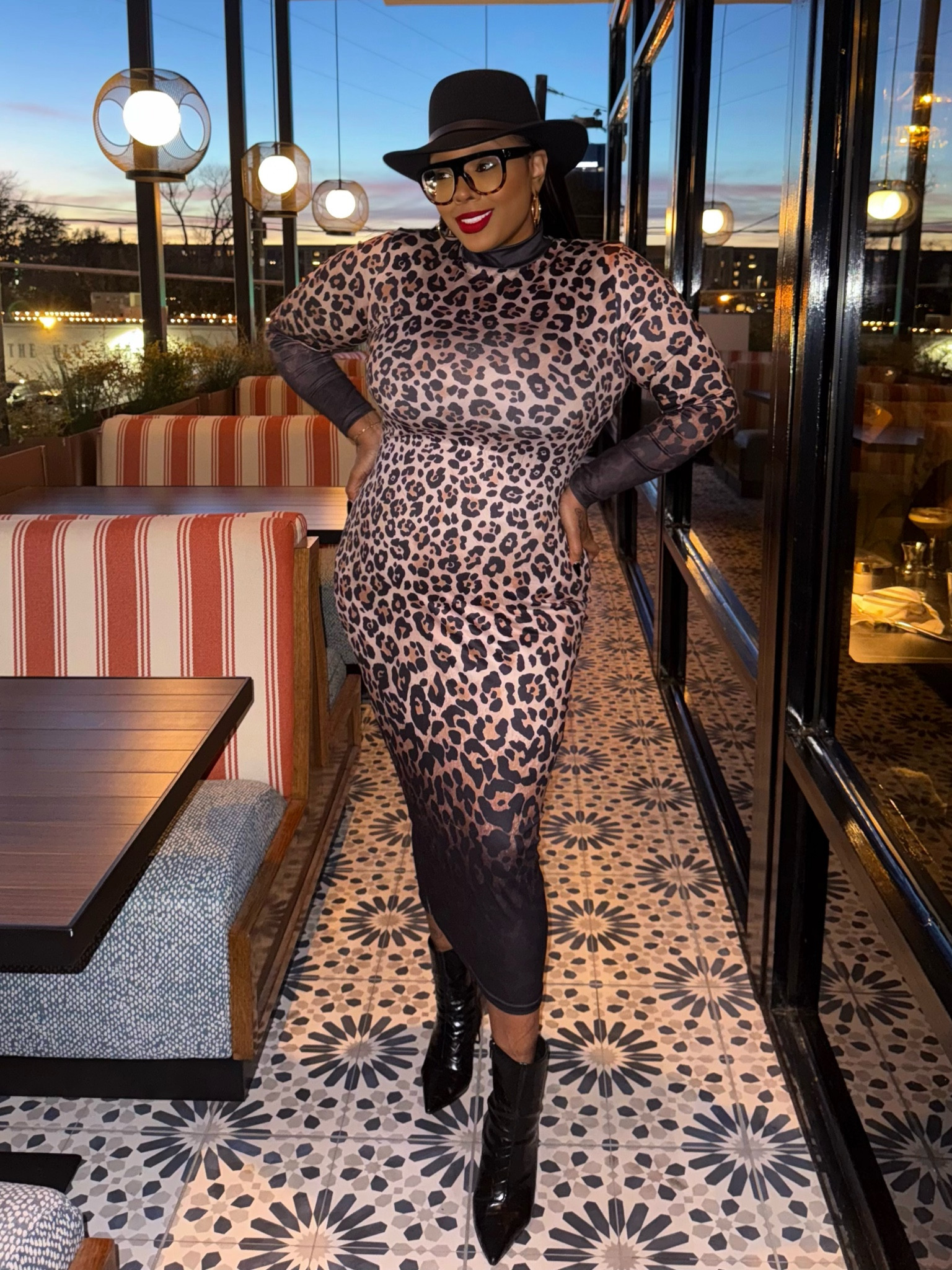 Leopard midi dress 

#LTKOver40 #LTKMidsize #LTKPlusSize