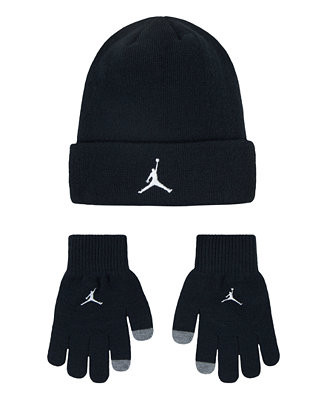 Jordan Big Boys Essentials Beanie and Gloves Set - Macy's | Macy's