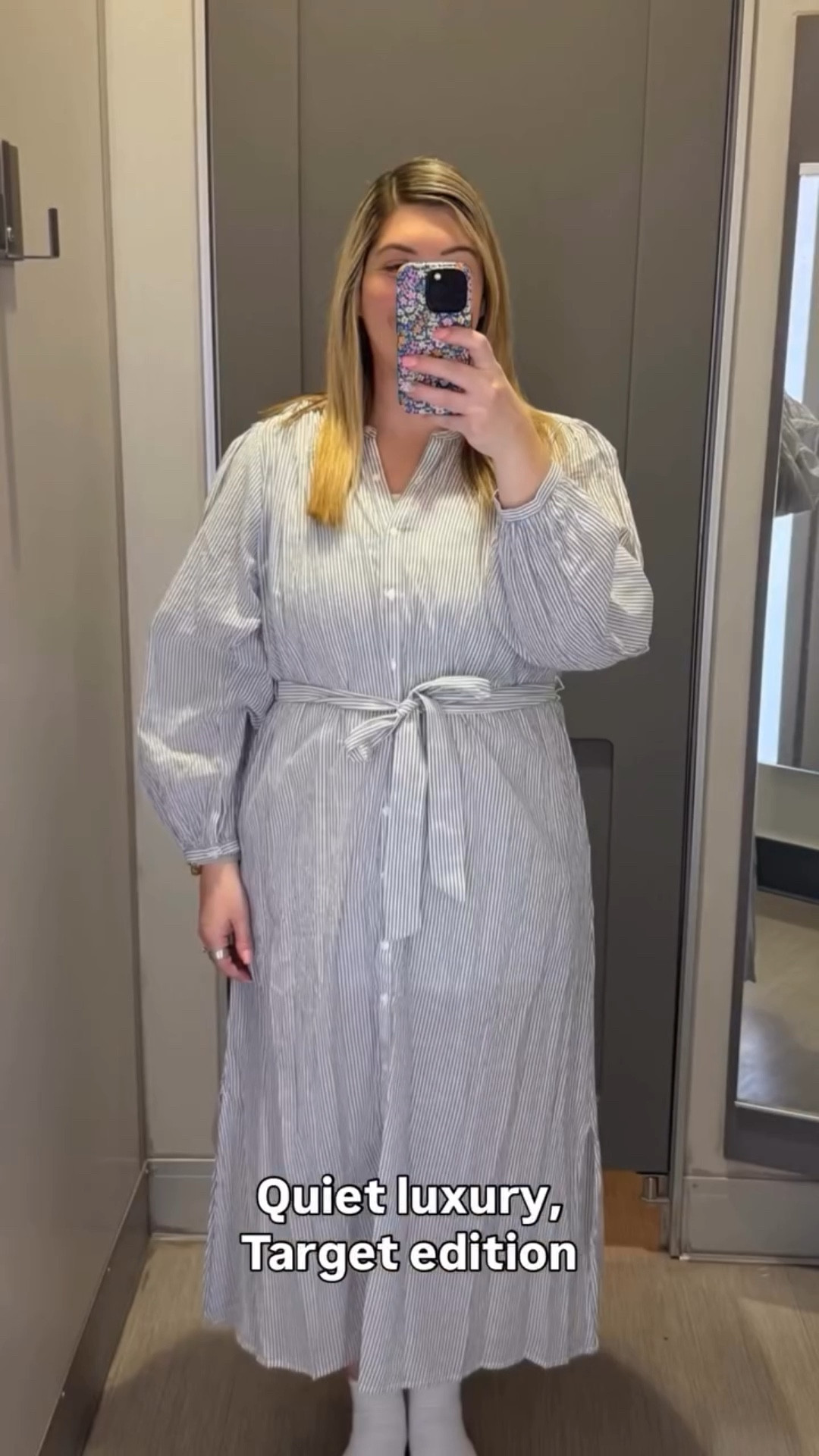 This is the kind of dress that makes getting dressed feel effortless and polished

This @Target long sleeve collared maxi shirtdress has such an elevated feel, the structured collar, flounce sleeves, and tie waist create a flattering, feminine silhouette that instantly looks put together. It’s breathable, lightweight, and comfortable, but still feels intentional and styled.

Perfect for spring workdays, brunch, events, or a dressed-up date night. The side vents add beautiful movement, and it comes in blue striped and olive green, both timeless, versatile shades you’ll wear on repeat.

#springstyle #targetfashion elevatedbasics midsizefashion plussizefashion
Target spring dresses, Universal Thread shirtdress, collared maxi dress, spring outfit ideas, flattering dresses for midsize and plus size

#LTKTall #LTKPlusSize #LTKMidsize