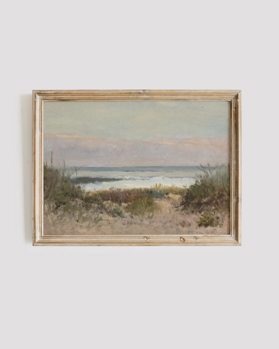 Vintage Neutral Beach Painting Soft Coastal Landscape Beach House Art Art Print Beach Prints Coas... | Etsy (US)