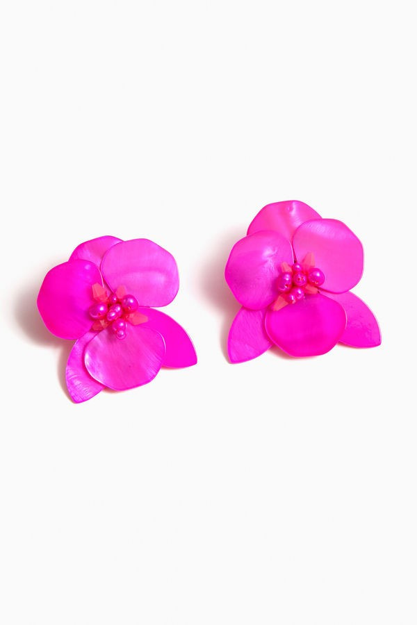 Fuschia Peony Earrings | Tuckernuck (US)