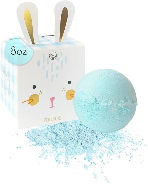 Musee Blue Bunny 8oz Bath Bomb|Relaxing Aromatherapy Bath Bombs | Gift Set for Women | Easter Gif... | Amazon (US)