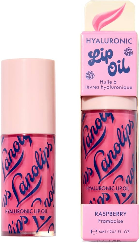 Lanolips Hydrating Lip Oil - Plumping Lip Gloss Infused with Lanolin Oil, Hyaluronic Acid & Vitam... | Amazon (US)