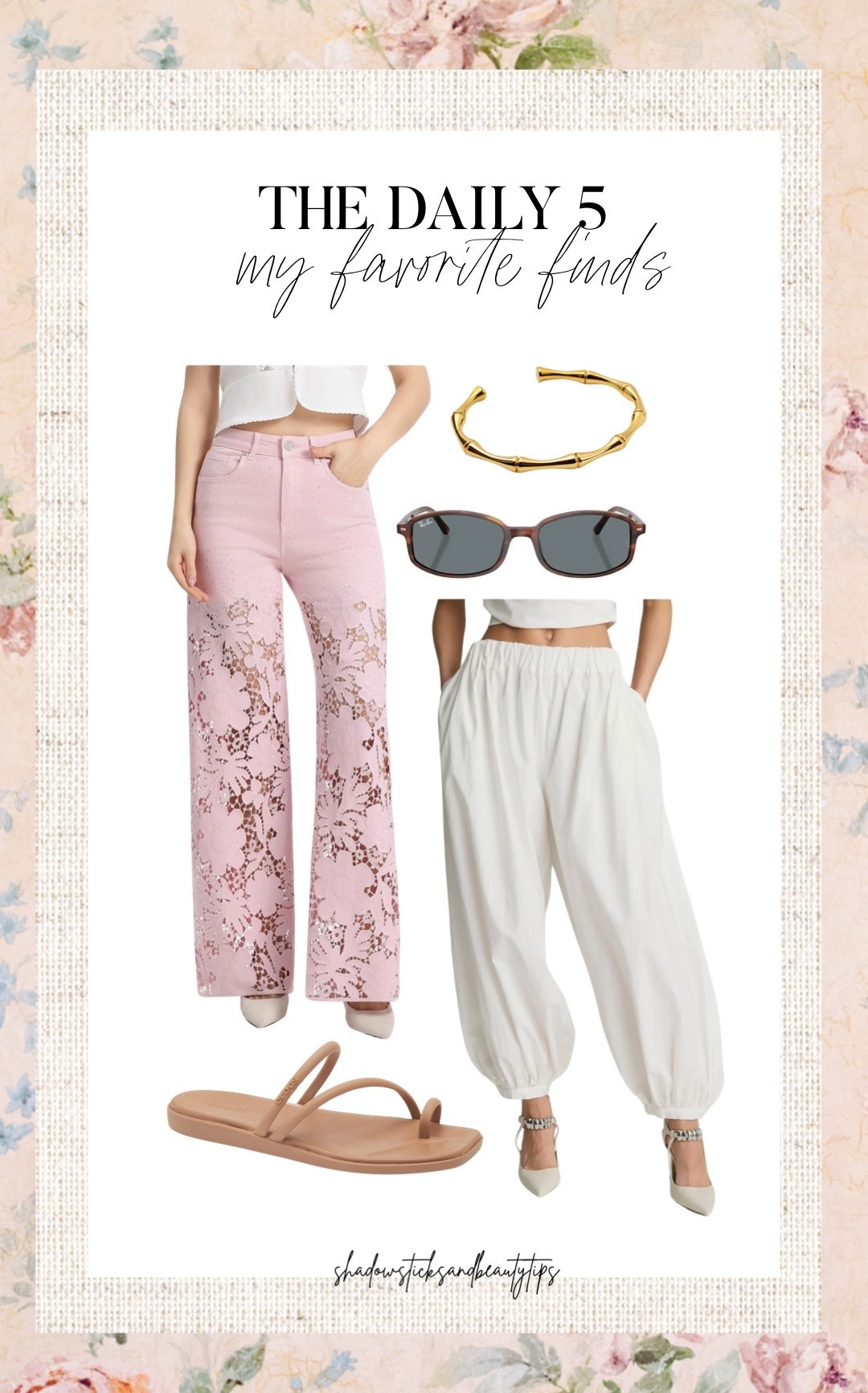 The daily 5, spring fashion

#LTKSeasonal #LTKootd #LTKgrwm