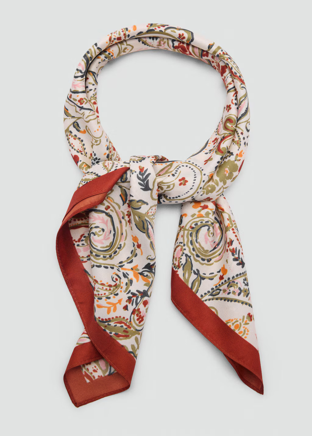 Paisley satin scarf - Women | MANGO United Kingdom | MANGO (UK)