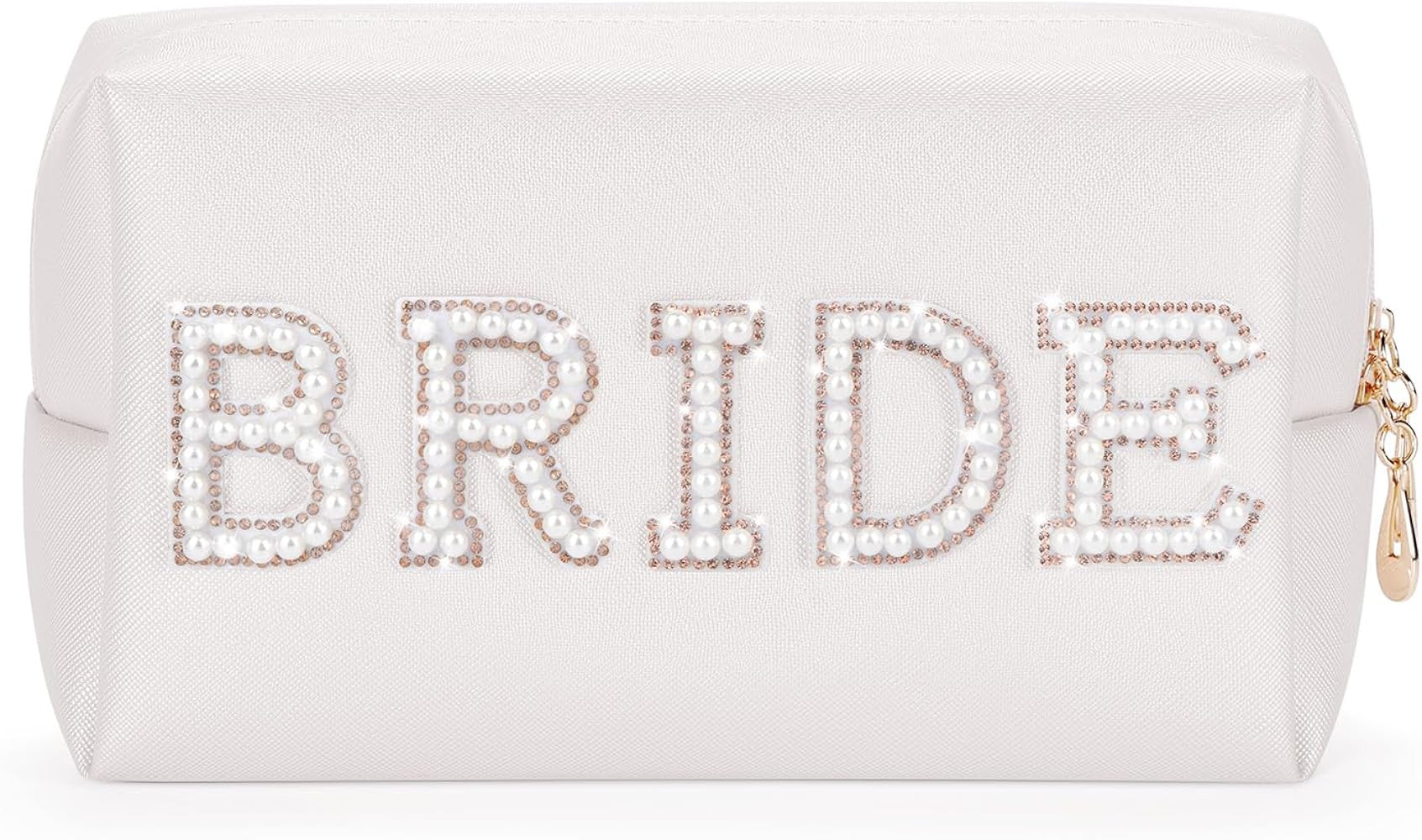 Etercycle Bride Letter Makeup Bag, Bride to Be Gifts Bling Pearl Rhinestone Patch Cosmetic Bag, W... | Amazon (CA)