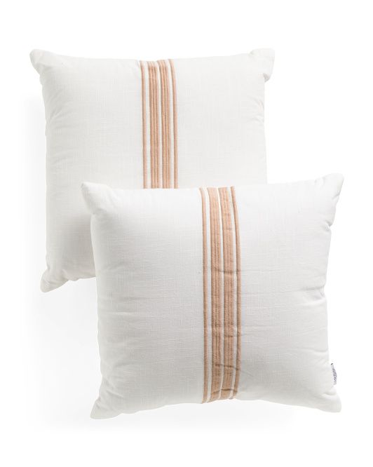 20x20 2pk Stripe Pillow Set | TJ Maxx