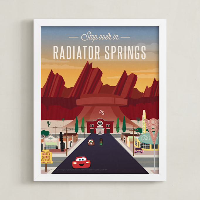 Stop Over In Radiator Springs from Disney and Pixar's Cars | Minted