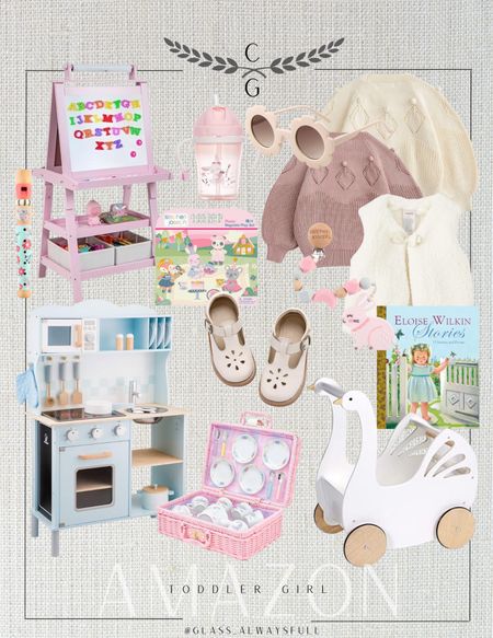 Toddler girl gift guide, Amazon girl gift guide, preppy baby girl gifts, wooden toys, classic toys, aesthetic toys, tea set, art easel, play kitchen, Mary Jane shoes, stocking stuffers, faux fur vest, toddler book. Toddler sweater, Amazon sweater, kids Christmas, Amazon toys, Amazon girls toys. Callie Glass @glassalwaysfull 

#LTKkids #LTKGiftGuide #LTKHoliday