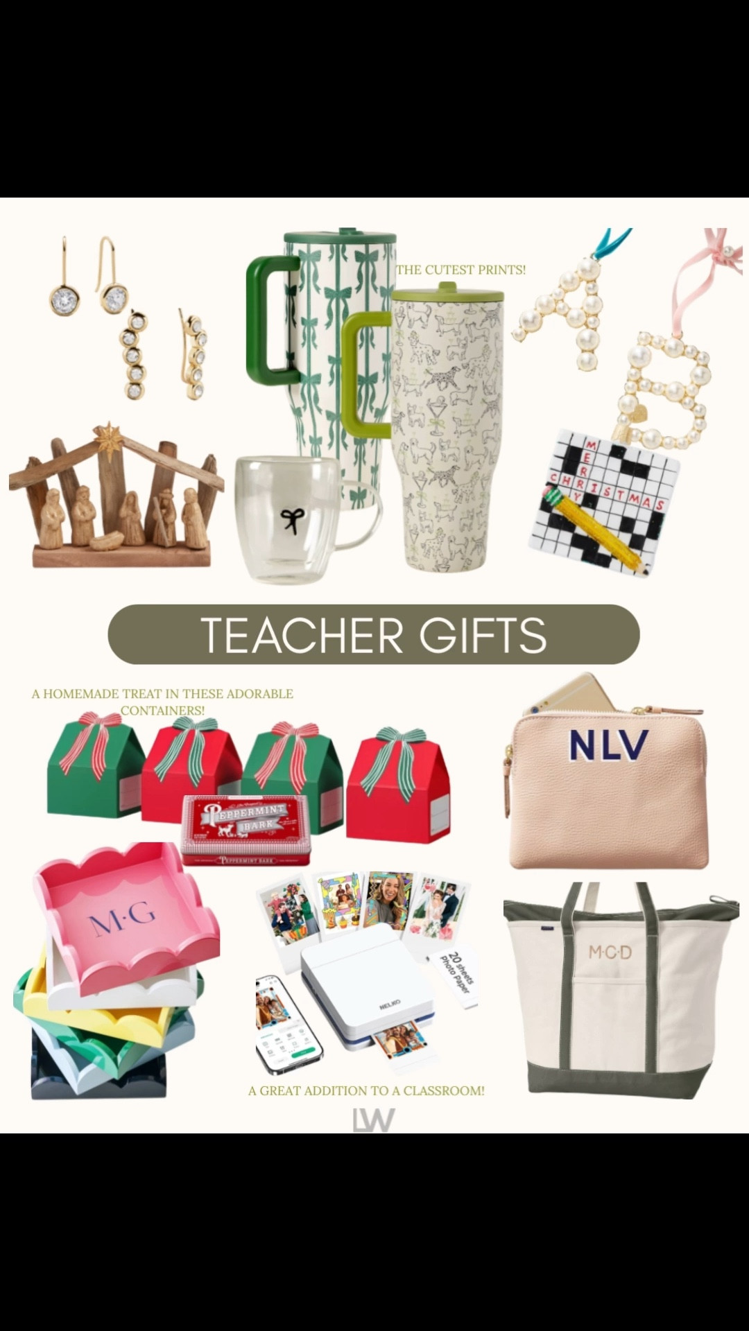 Love a little physical gift mixed with a gift card or $$ in a hand written card. The teachers deserve a nice gift! 