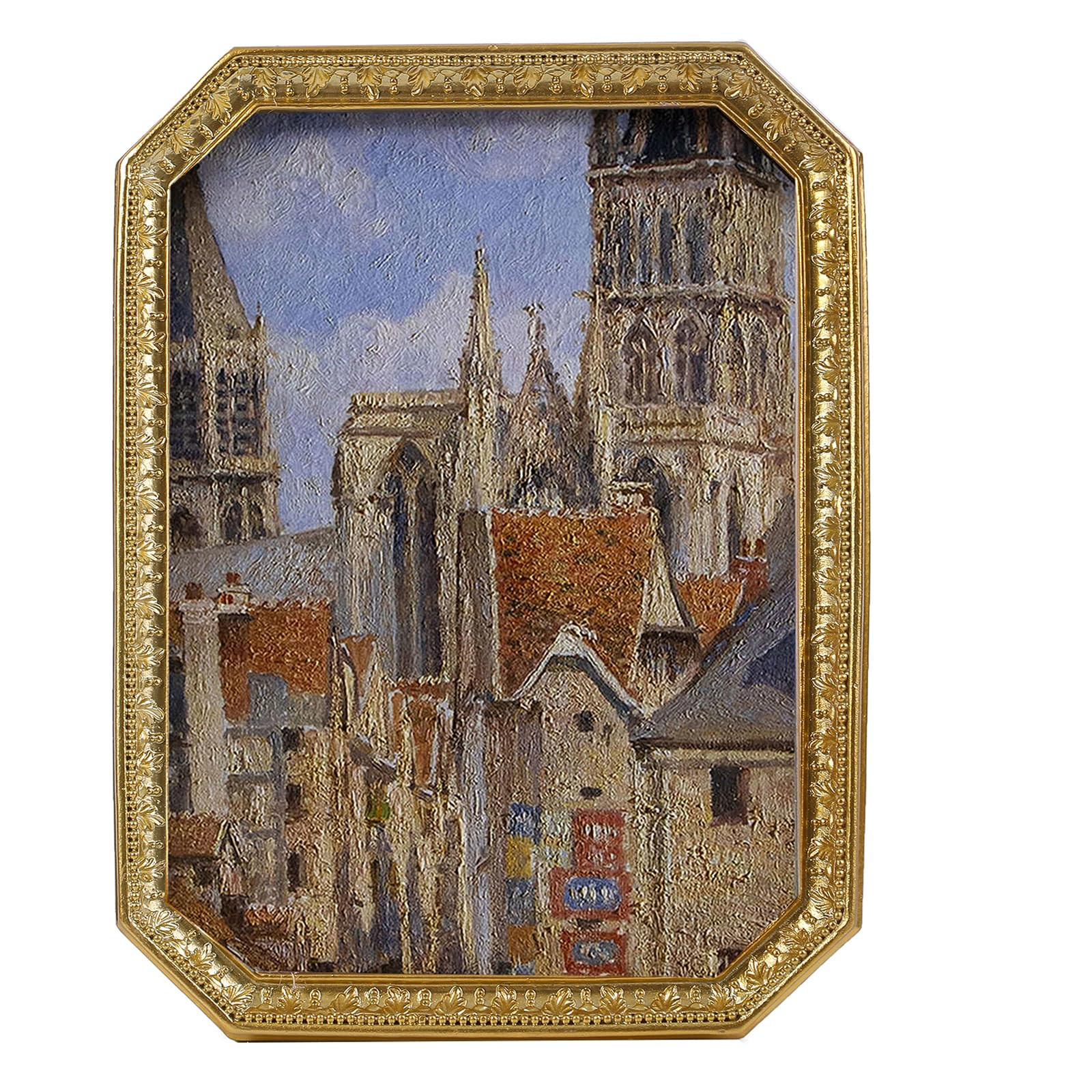 SIKOO Vintage 5×7 Gold Picture Frame Antique Ornate Photo Frame Tabletop and Wall Hanging with H... | Amazon (US)