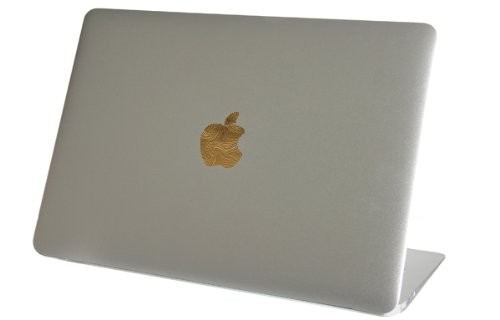 Shiny Real 22k Gold Leaf Macbook Air Logo Color Changer Vinyl Sticker Decal Mac Apple Laptop | Amazon (US)