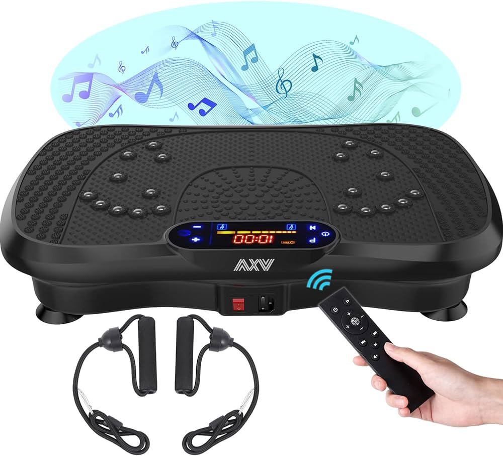 AXV Vibration Plate Fitness Platform Exercise Machine Vibrating Lymphatic Drainage Shaking Full B... | Amazon (US)