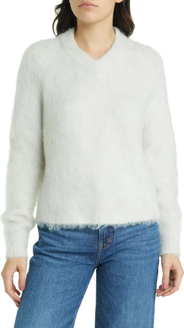 Brushed V-Neck Sweater | Nordstrom Rack
