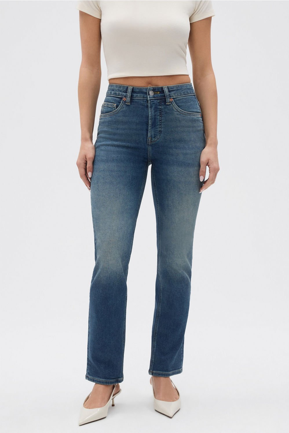 High Rise Straight Jean | Fabletics